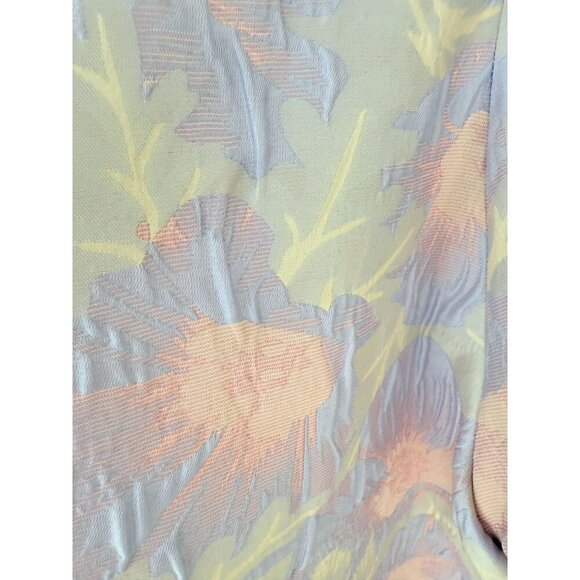 NWT Abbey Glass Women's Marty Top XL Lilac Floral Jacquard Crew Neck Short Sleev - Picture 13 of 13